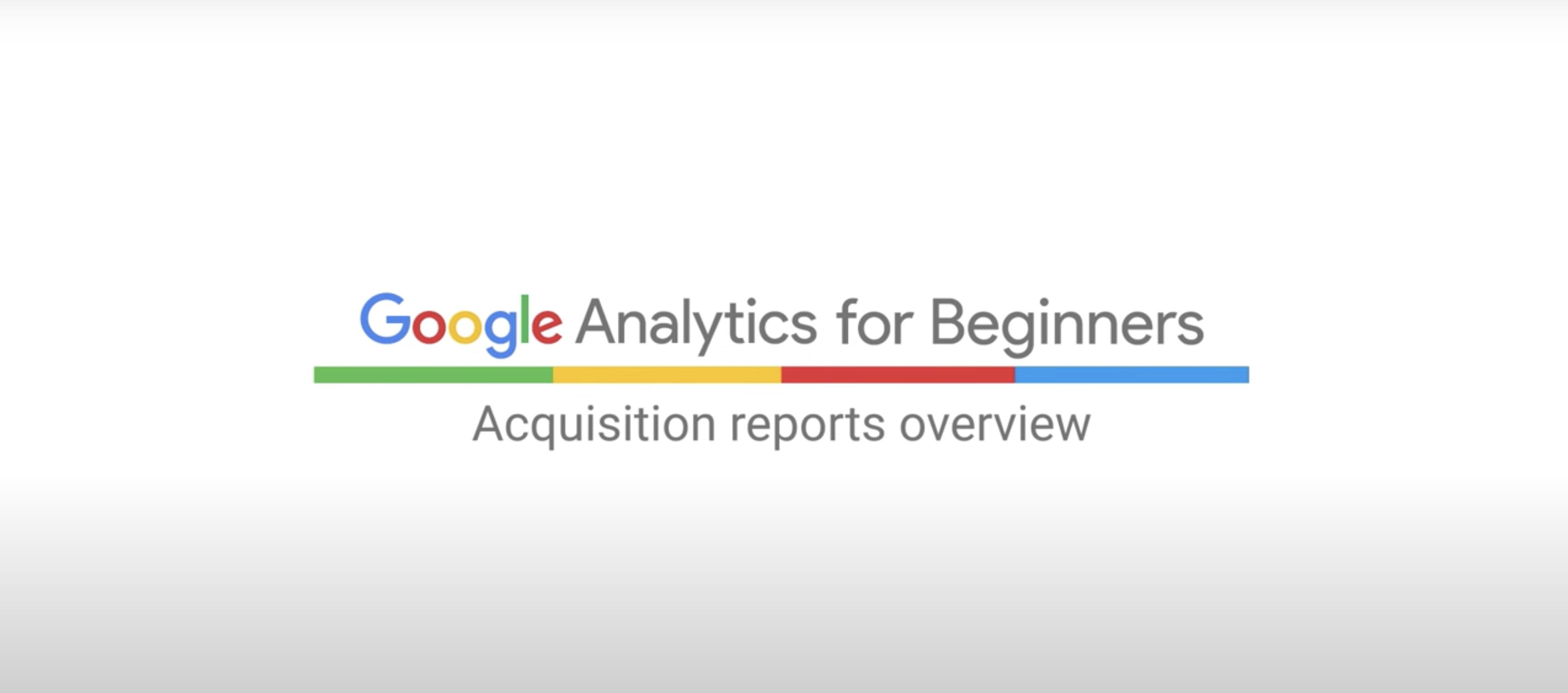 Google Analytics（分析）流量报告