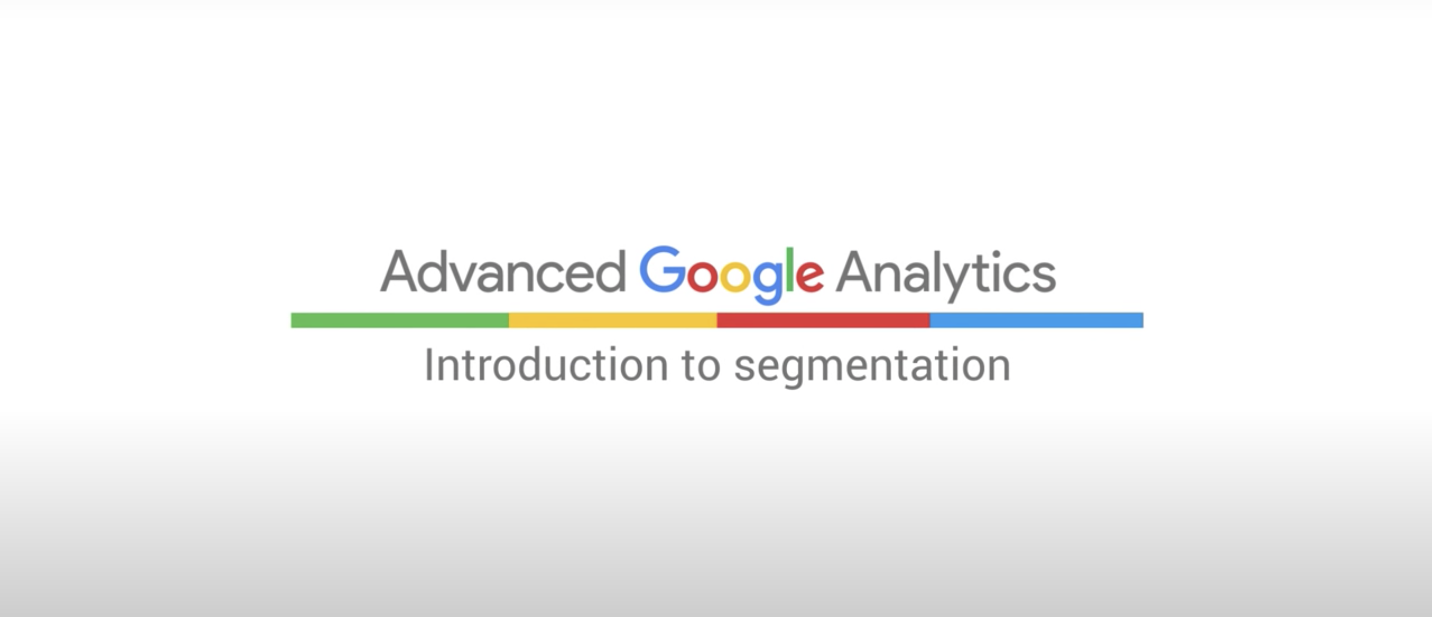 Google Analytics细分研究